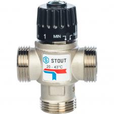 Stout Термостатический смесительный клапан 1",  20-43 С